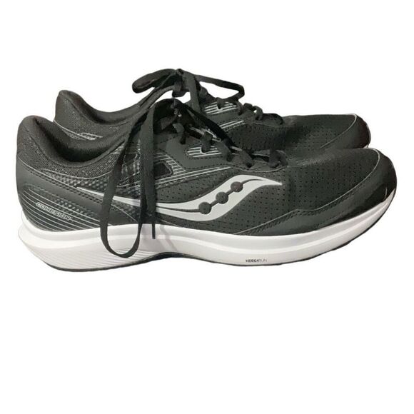Saucony Mens Mesh Sneakers Black White  Cohesion 16 Versarun Size 10  S20781 NEW - Picture 3 of 10